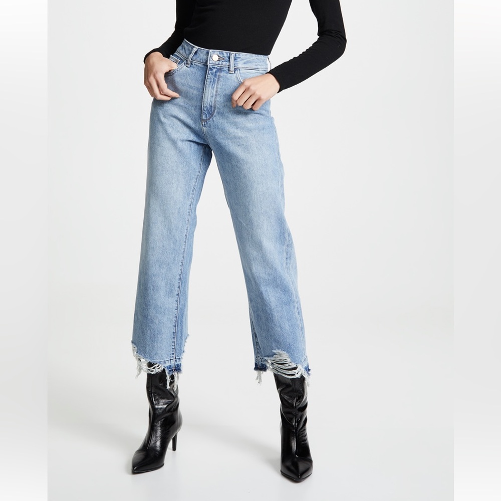 DL1961 Hepburn High Rise Wide Leg Jean, size 28